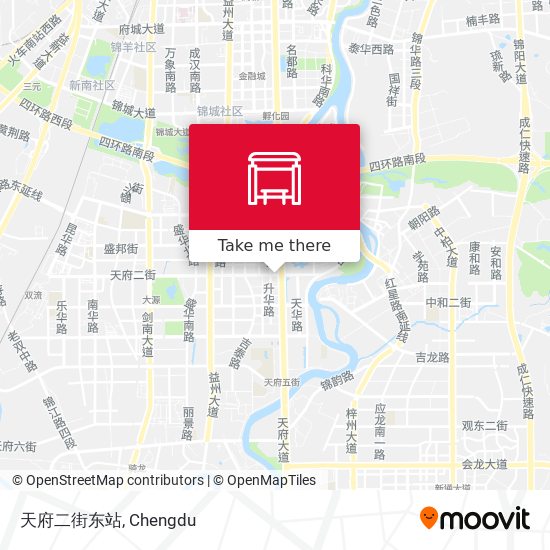 天府二街东站 map