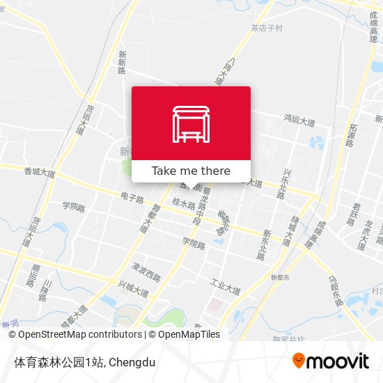 体育森林公园1站 map