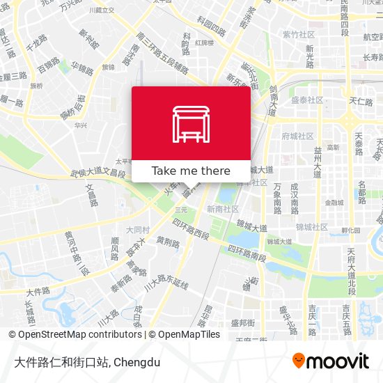 大件路仁和街口站 map