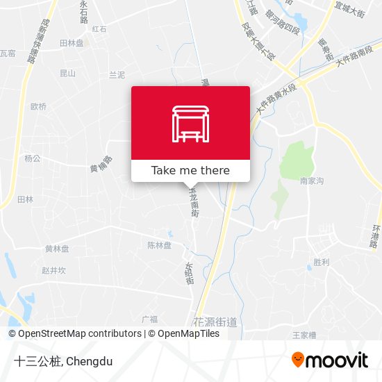 十三公桩 map