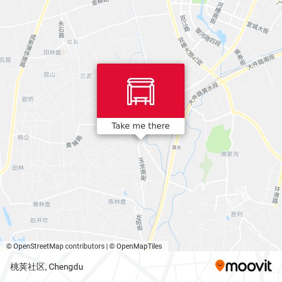 桃荚社区 map