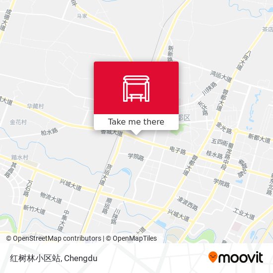 红树林小区站 map