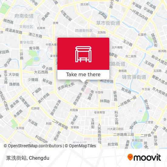 浆洗街站 map