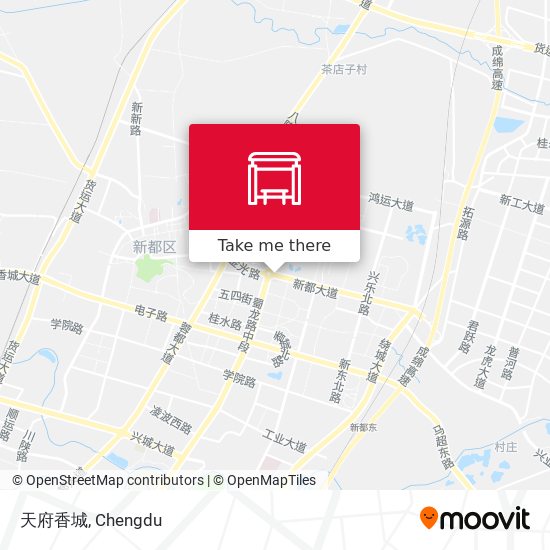 天府香城 map