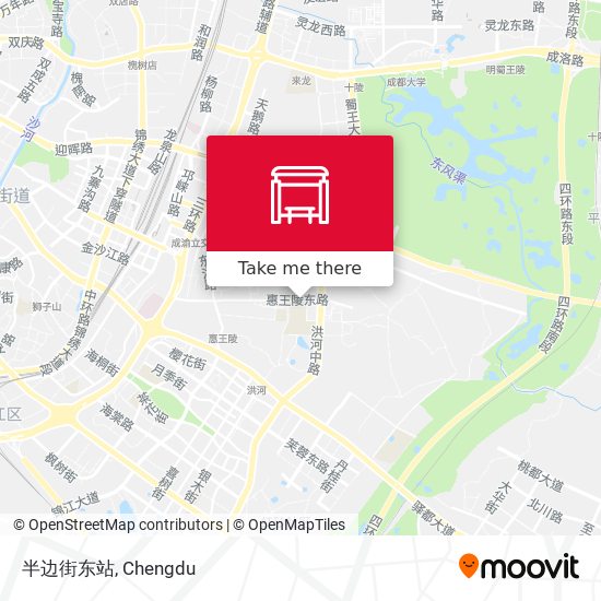 半边街东站 map