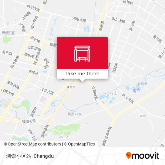 泗崇小区站 map