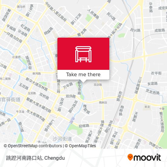 跳蹬河南路口站 map