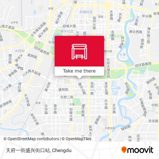 天府一街盛兴街口站 map