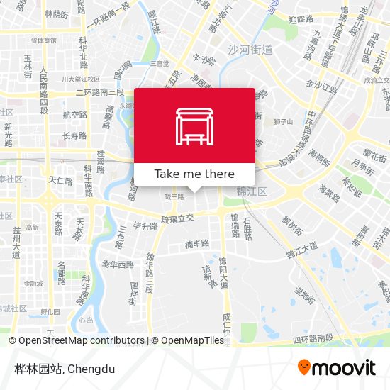桦林园站 map