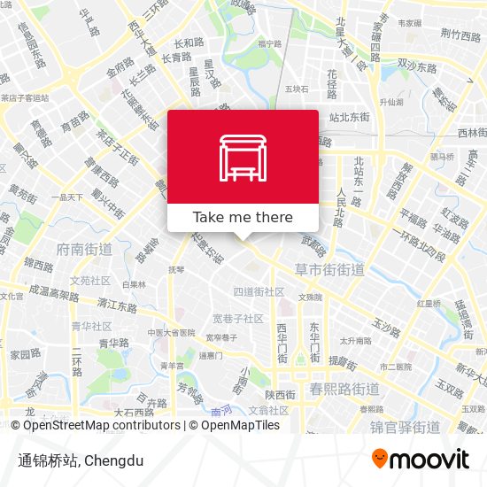 通锦桥站 map