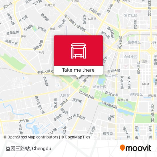 益园三路站 map