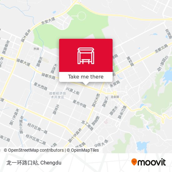 龙一环路口站 map