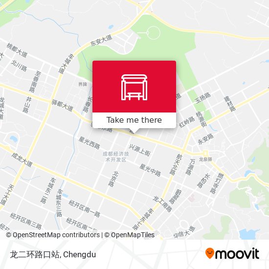 龙二环路口站 map