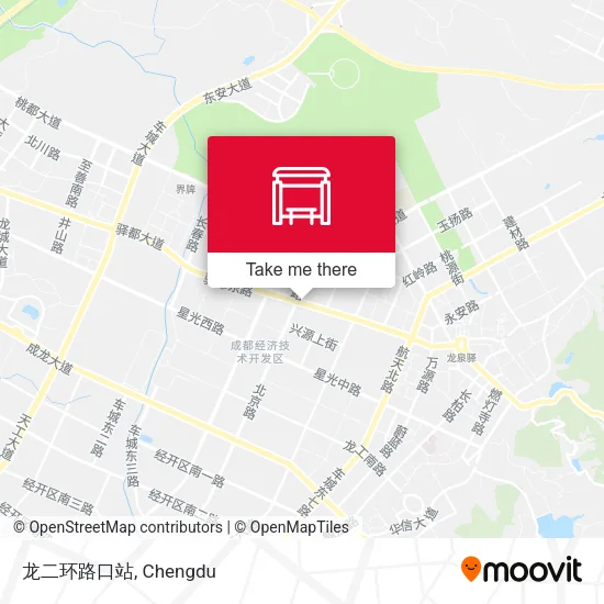 龙二环路口站 map