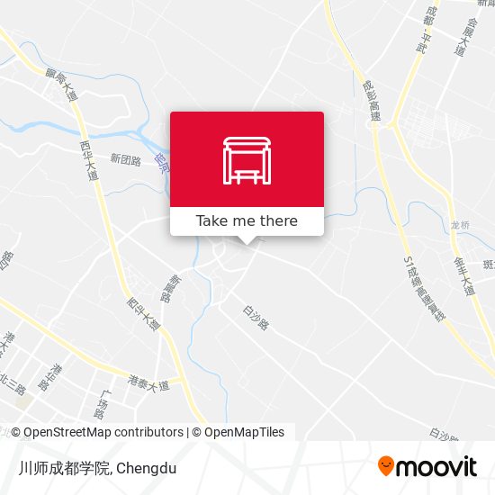 川师成都学院 map