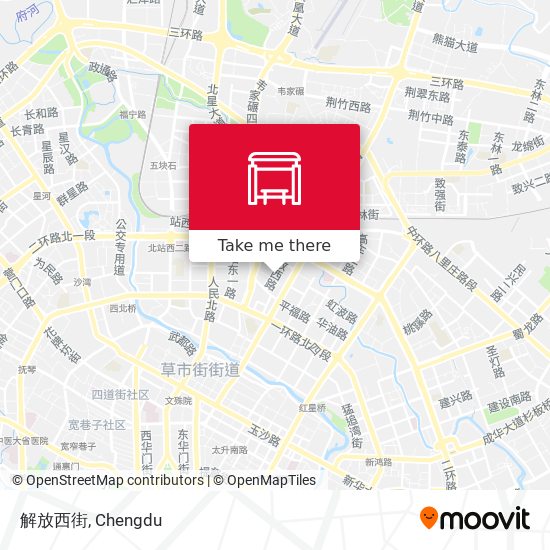 解放西街 map
