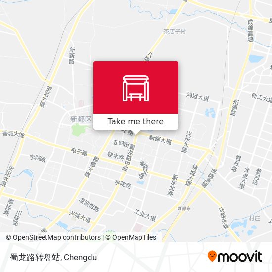 蜀龙路转盘站 map