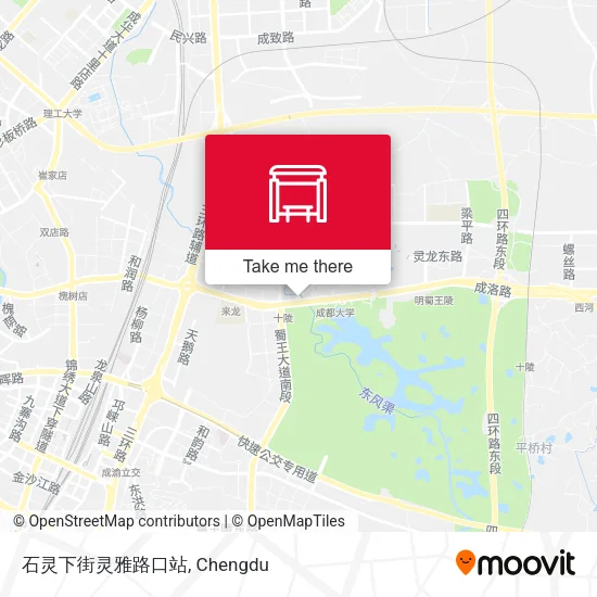 石灵下街灵雅路口站 map