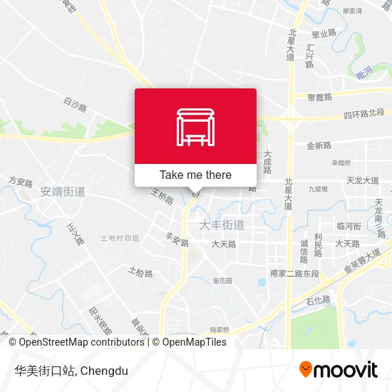 华美街口站 map