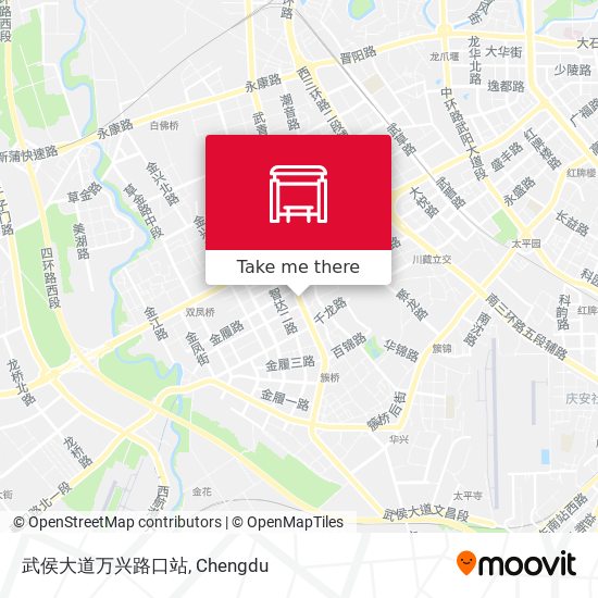 武侯大道万兴路口站 map