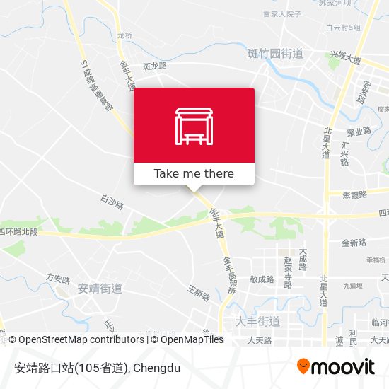 安靖路口站(105省道) map