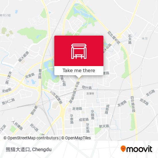 熊猫大道口 map