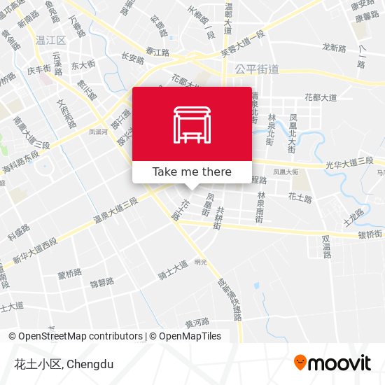 花土小区 map