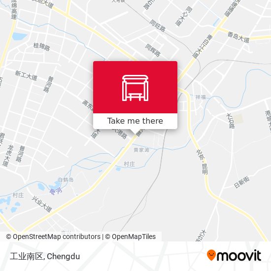 工业南区 map