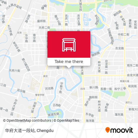 华府大道一段站 map