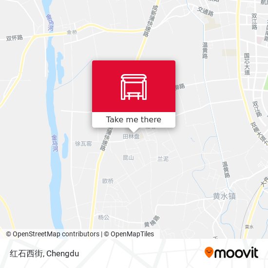 红石西街 map