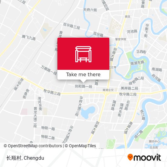 长顺村 map
