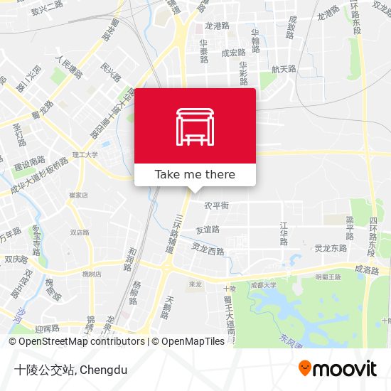 十陵公交站 map