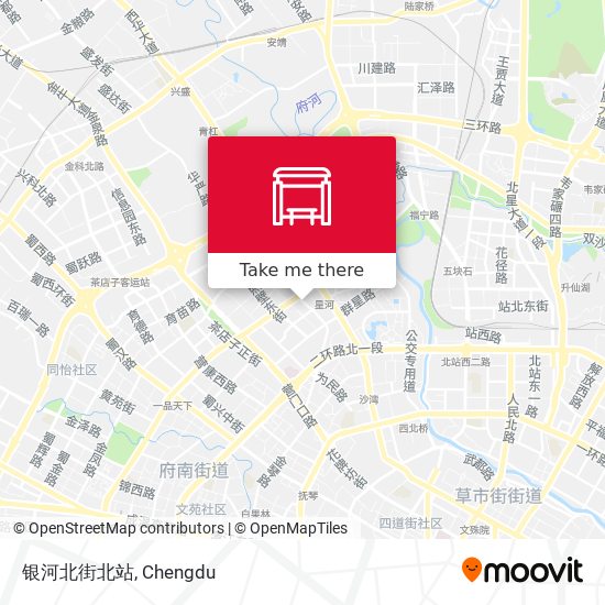 银河北街北站 map