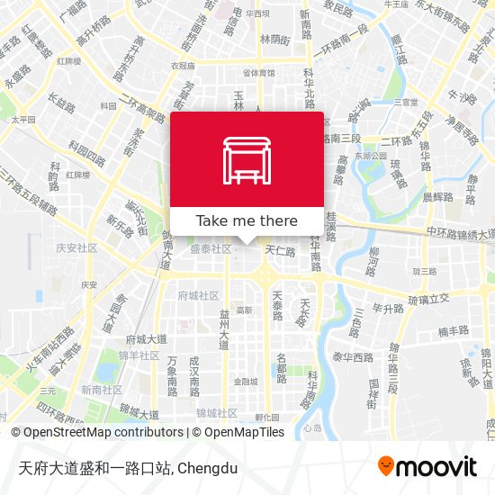 天府大道盛和一路口站 map
