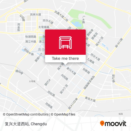 复兴大道西站 map