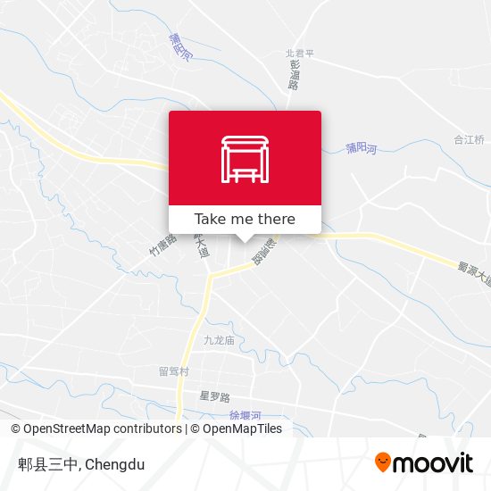 郫县三中 map