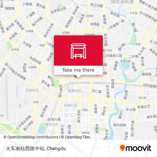 火车南站西路中站 map