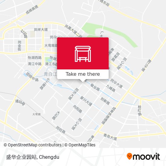 盛华企业园站 map