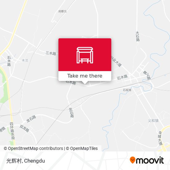 光辉村 map
