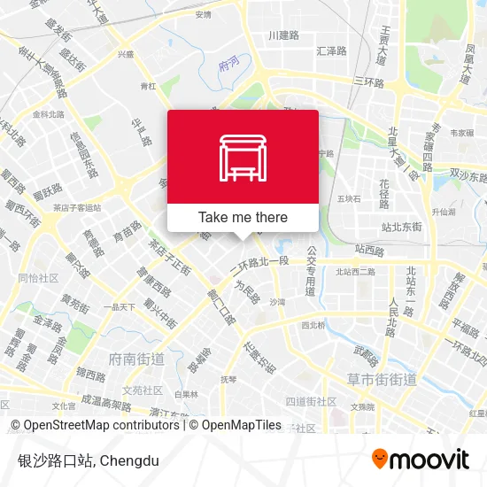 银沙路口站 map