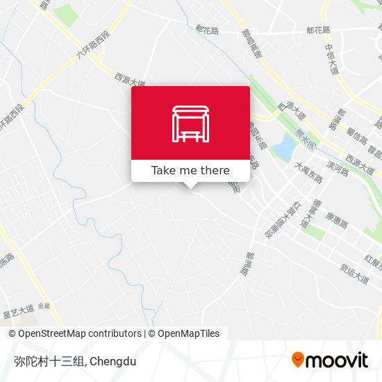 弥陀村十三组 map