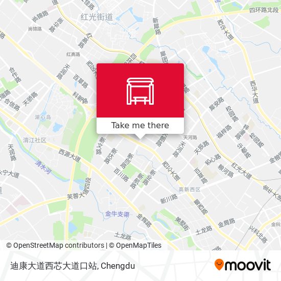 迪康大道西芯大道口站 map