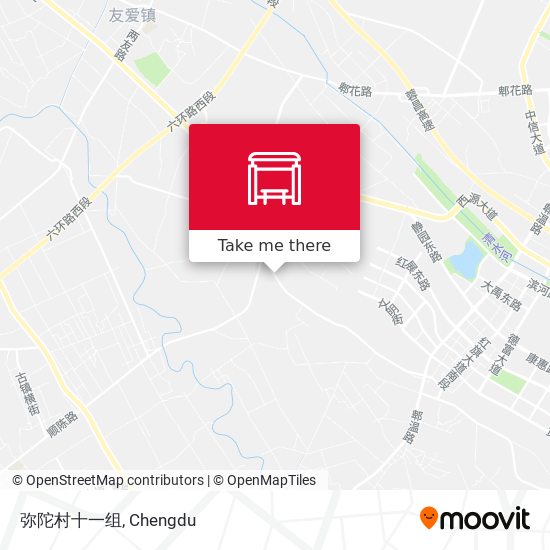 弥陀村十一组 map