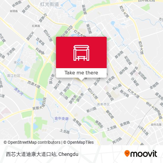 西芯大道迪康大道口站 map