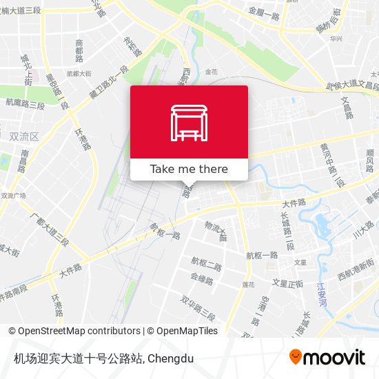 机场迎宾大道十号公路站 map