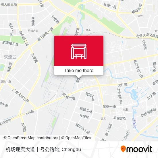 机场迎宾大道十号公路站 map