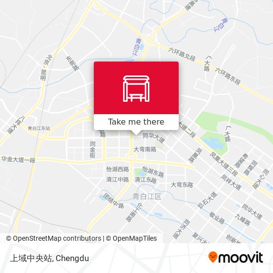 上域中央站 map