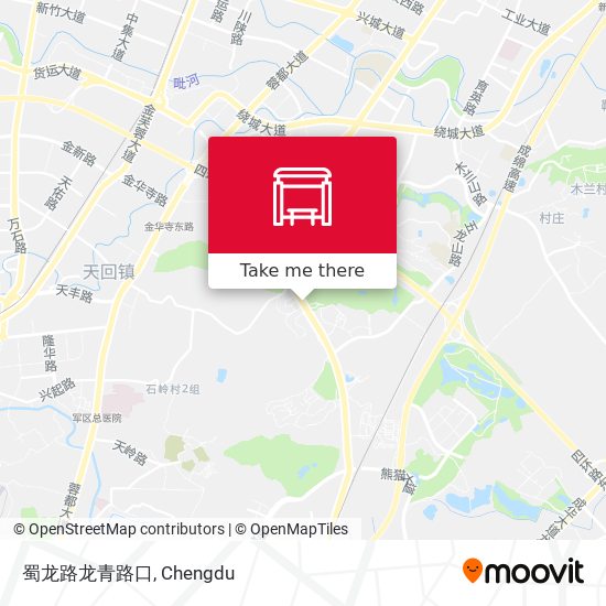蜀龙路龙青路口 map