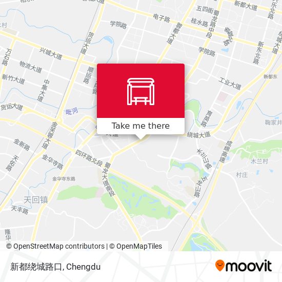 新都绕城路口 map