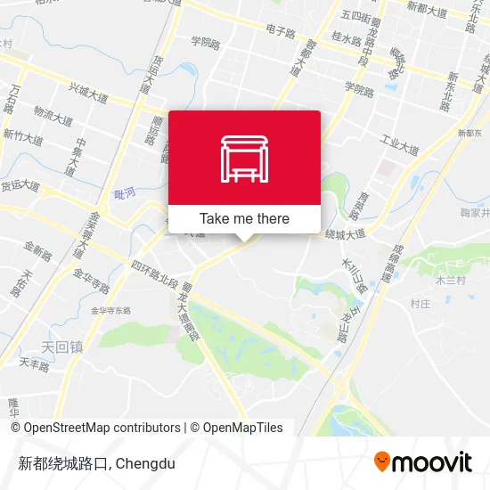 新都绕城路口 map